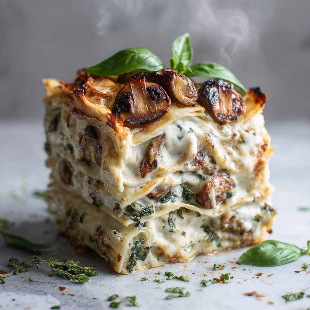 Mushroom and Spinach Lasagna Recipe - Recipe Image