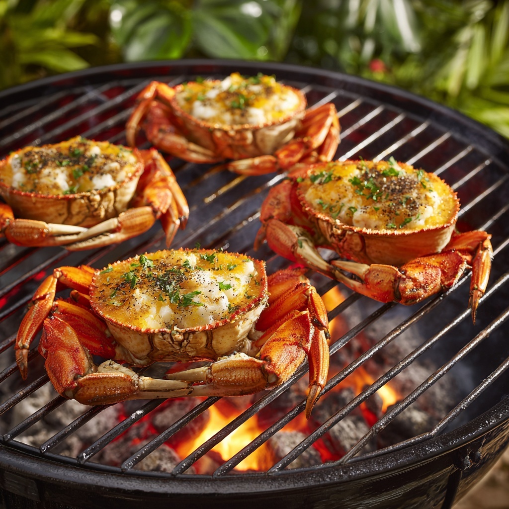 Grilled Blue Crabs with Zesty Butter for Ultimate Summer BBQ Recipe - Recipe Image