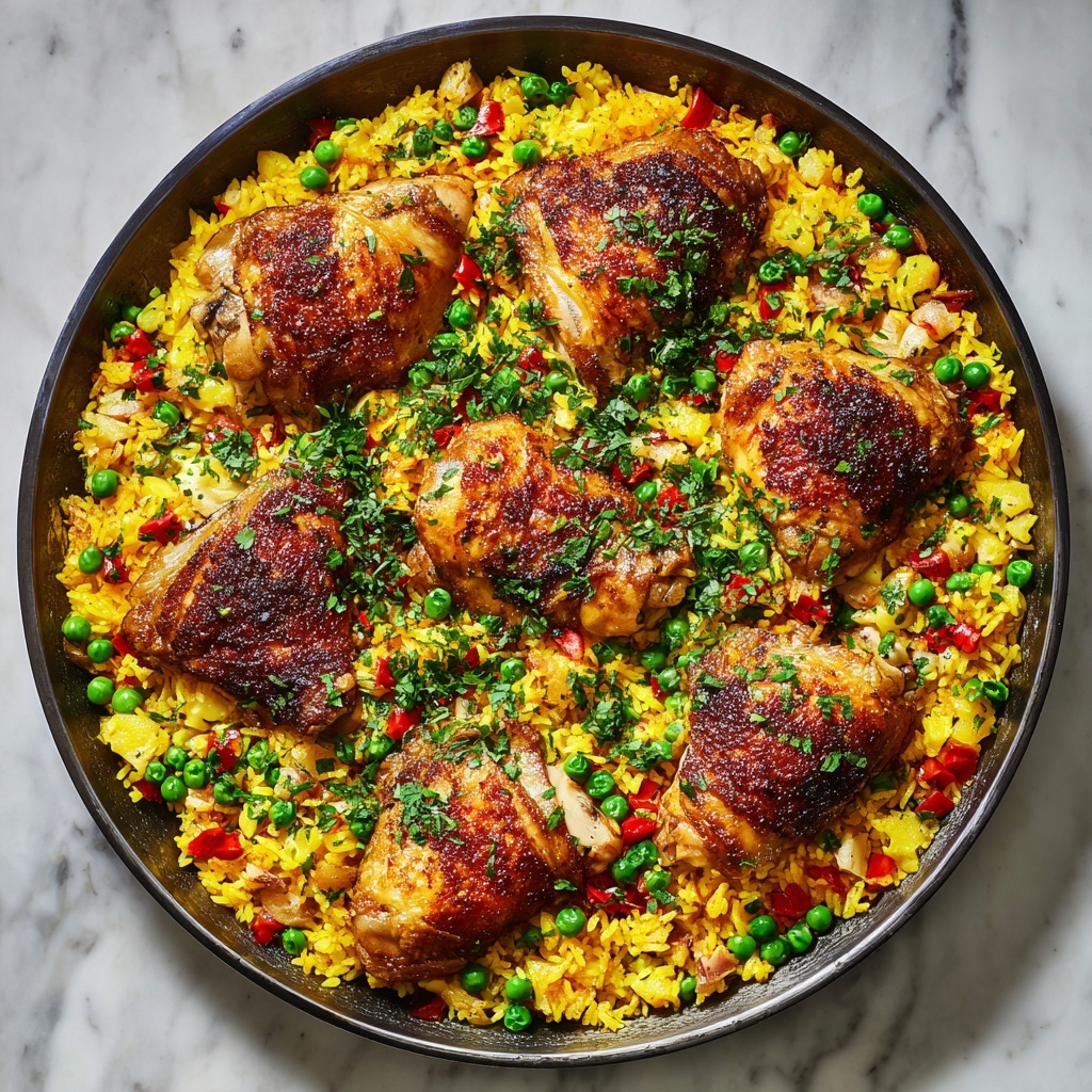 One-Pan Spanish Chicken and Rice Recipe - Recipe Image
