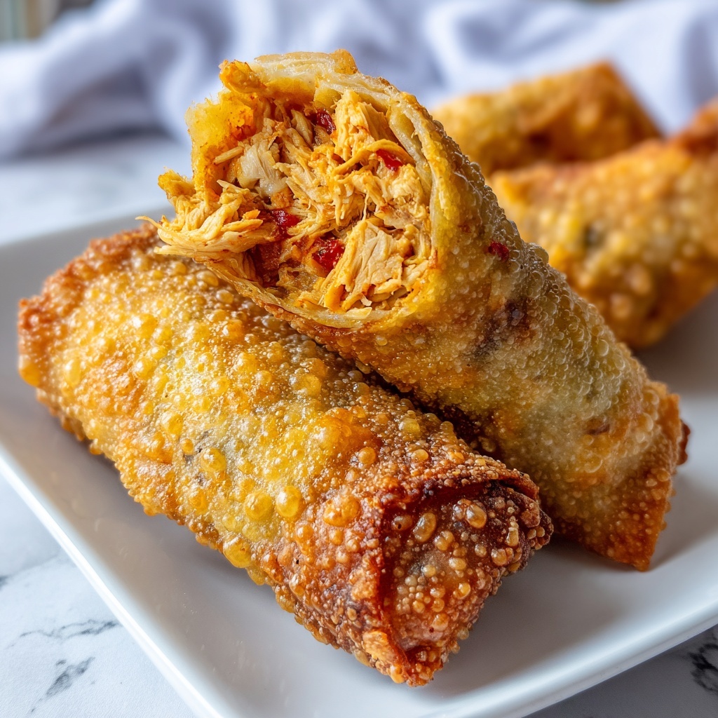 Air Fryer Buffalo Chicken Egg Rolls Recipe - Recipe Image