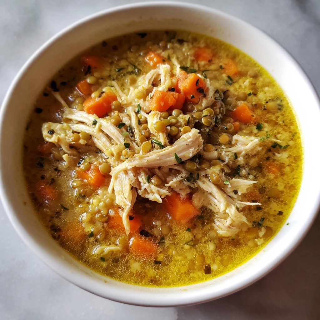 Slow Cooker Chicken and Lentil Soup: 5 Heartwarming Secrets Recipe - Recipe Image