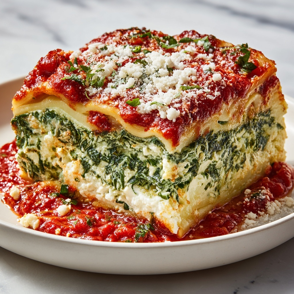 Spinach Mushroom Lasagna: 7 Layers of Pure Comfort Recipe - Recipe Image