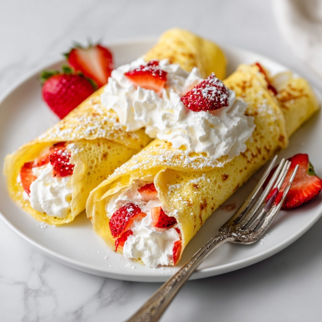 Strawberries and Cream Crepes Recipe - Recipe Image
