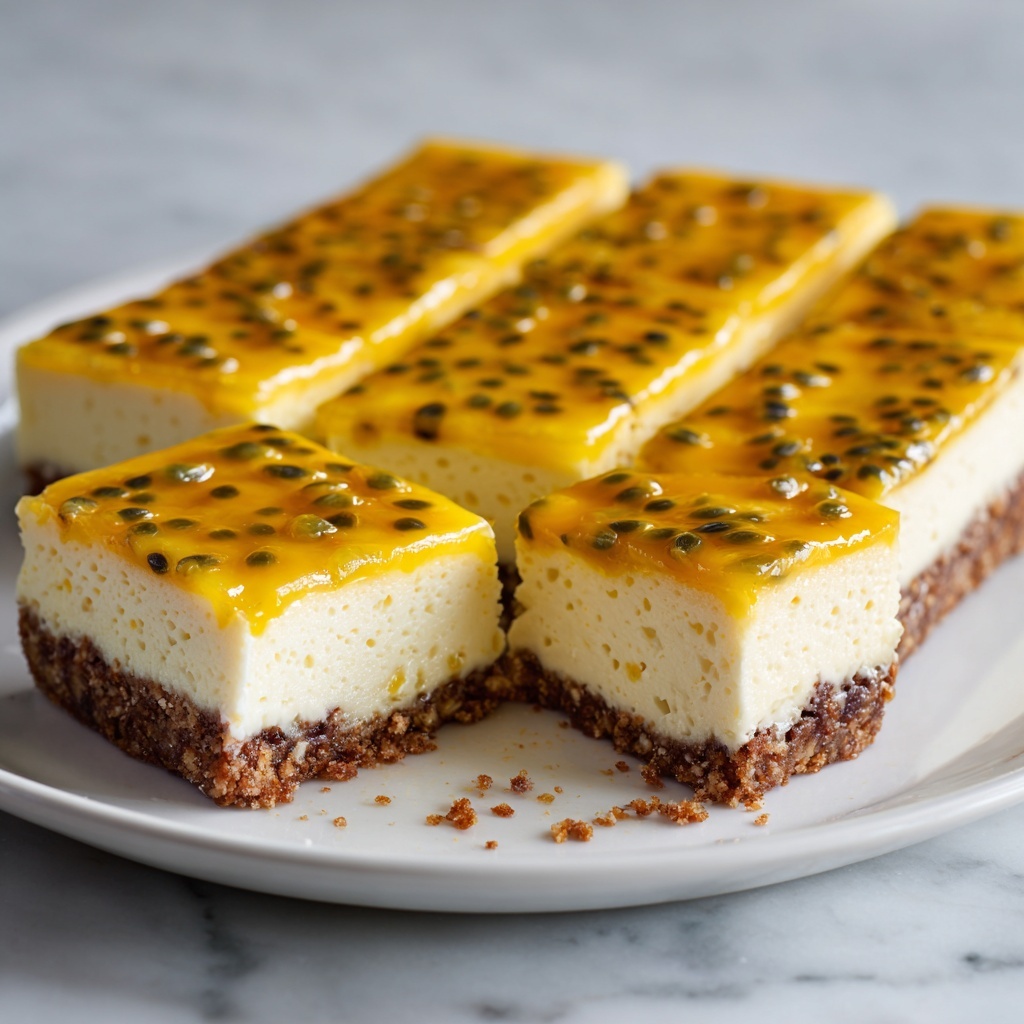 No Bake Passion Fruit Cheesecake Recipe - Recipe Image