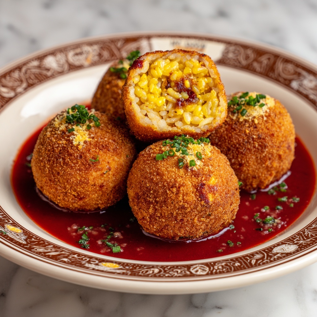 Sicilian Rice Balls Recipe - Recipe Image