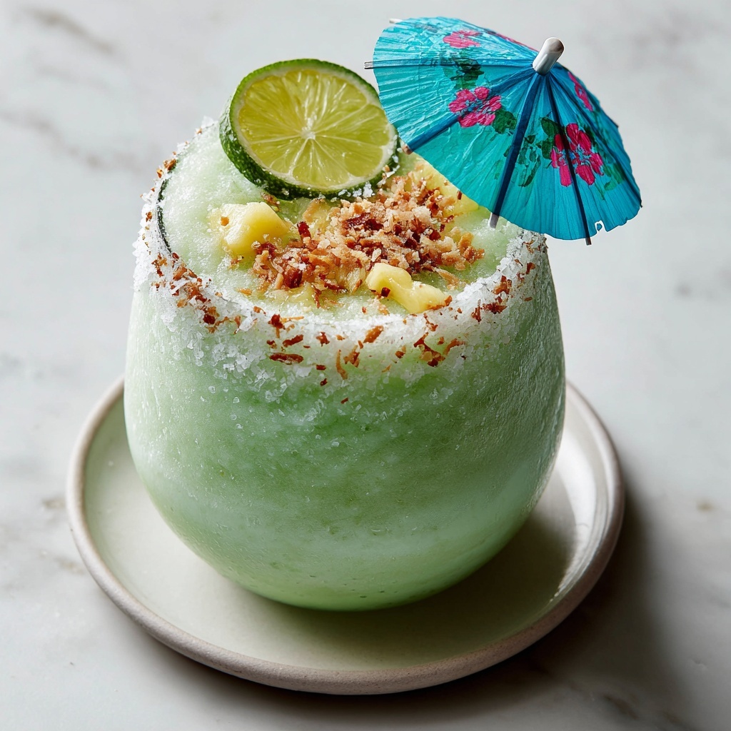 Key Lime Colada: A Tropical Coconut and Lime Cocktail Recipe - Recipe Image