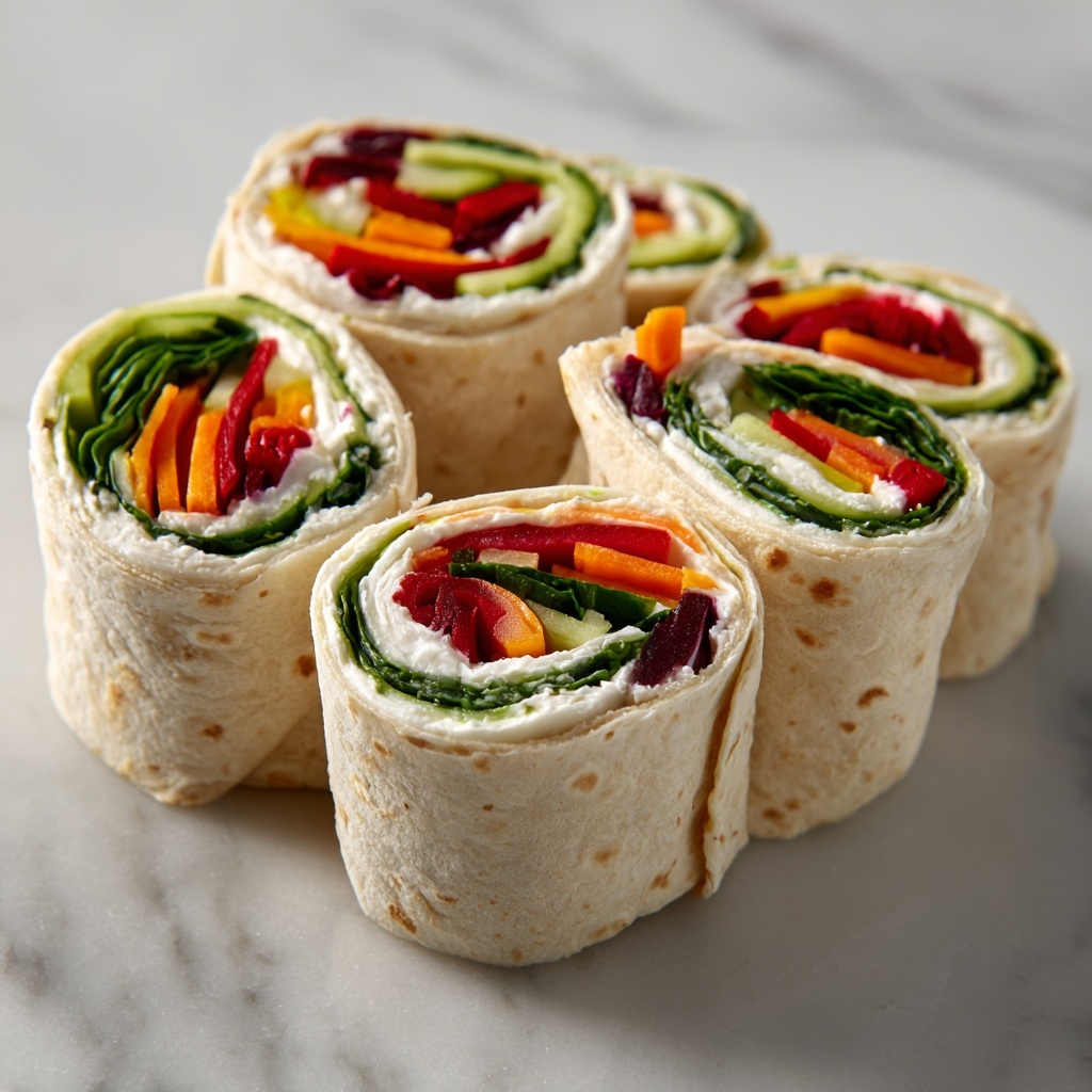 Fresh Vegetable Tortilla Roll-Ups Recipe - Recipe Image