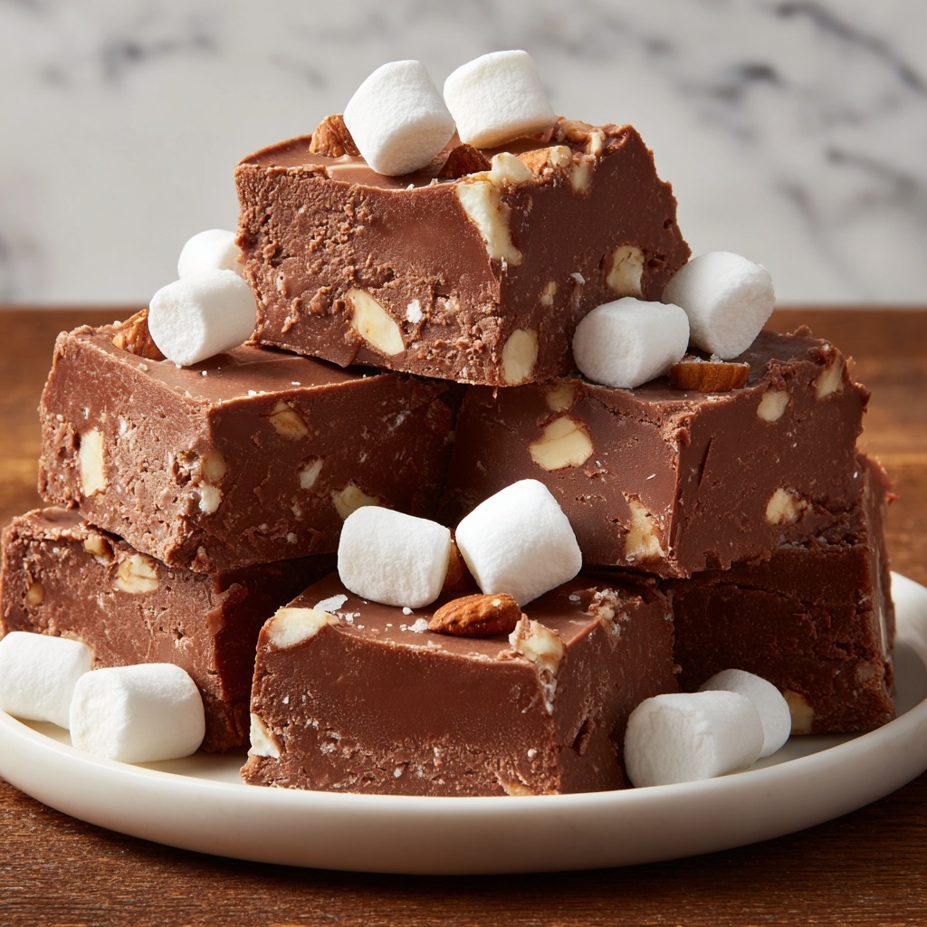 Decadent Rocky Road Fudge Ready in Just 10 Minutes Recipe - Recipe Image