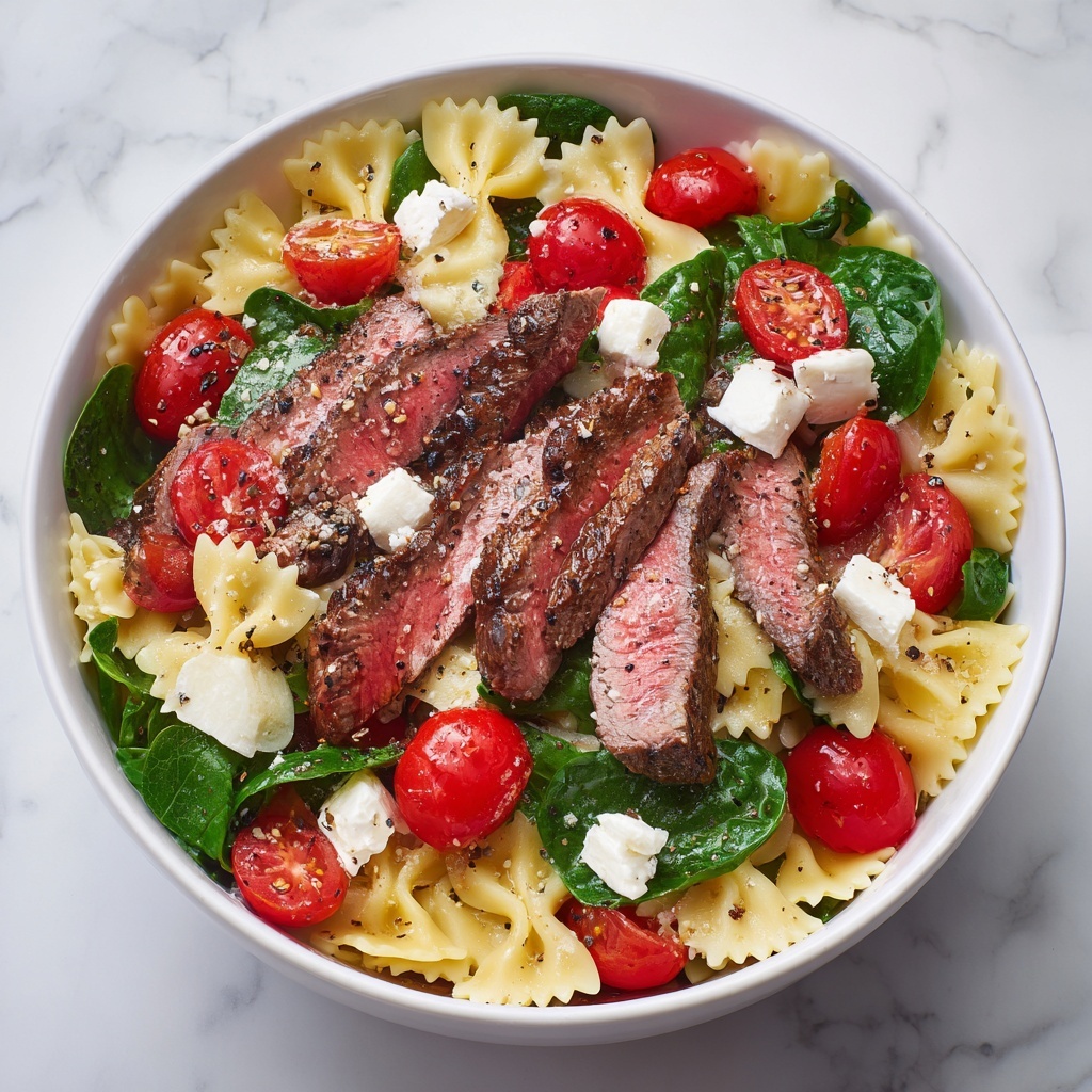 Steak Pasta Salad Recipe - Recipe Image