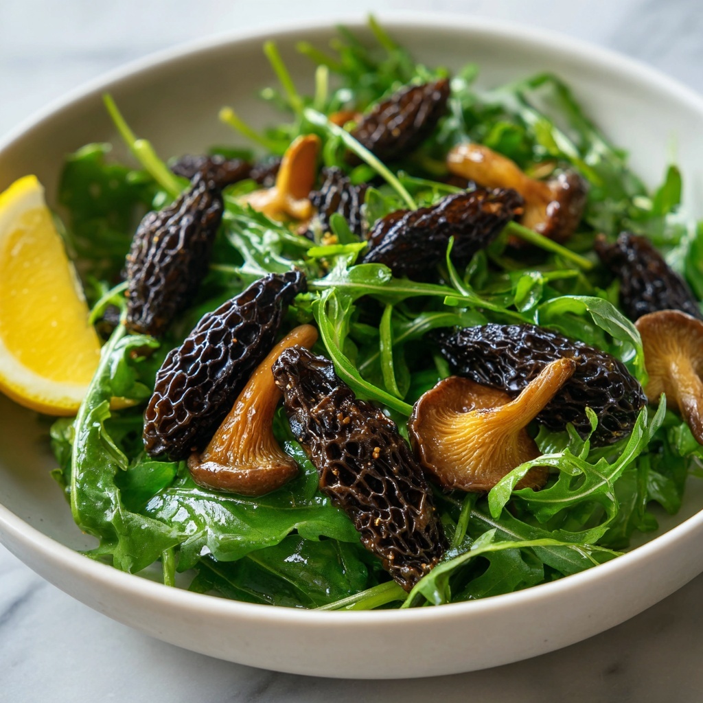 Morel Mushroom Spring Salad Recipe - Recipe Image