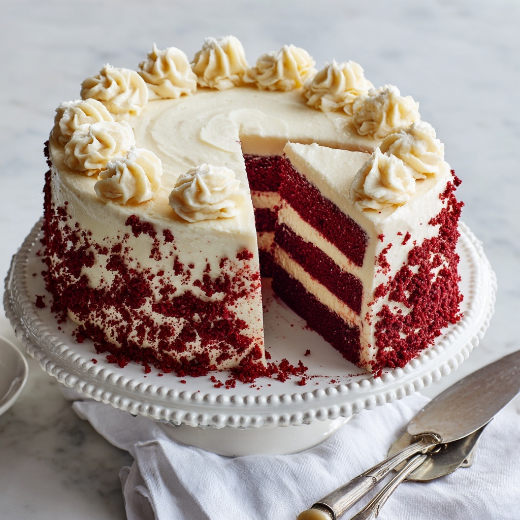 Red Velvet Layer Cake with Cream Cheese Frosting Recipe - Recipe Image