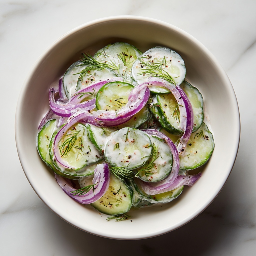 Creamy Cucumber Salad Recipe - Recipe Image