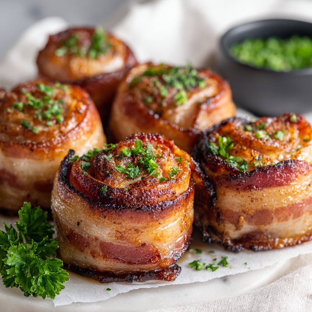 Air Fryer Armadillo Eggs with Bacon, Cream Cheese, and Honey BBQ Sauce Recipe - Recipe Image