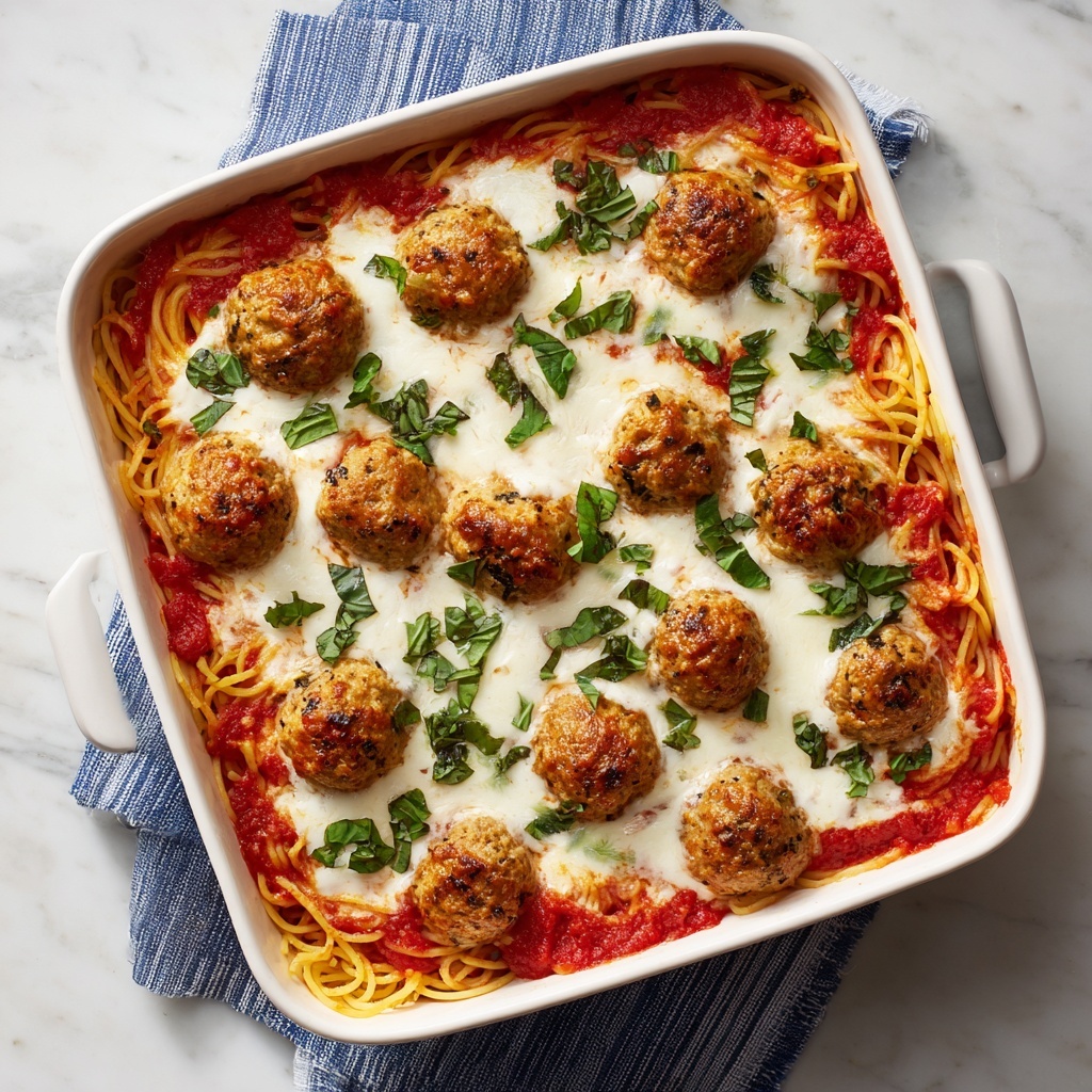 Baked Spaghetti and Meatballs Recipe - Recipe Image