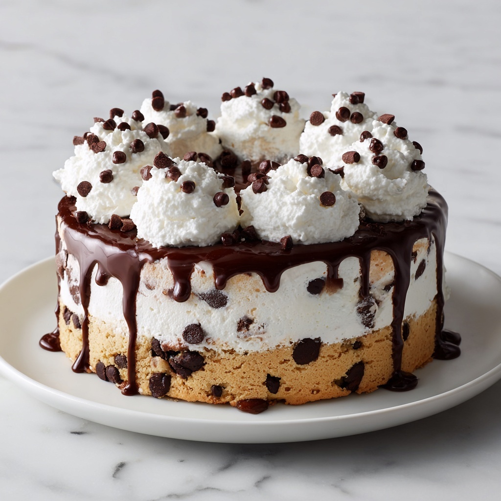 Chocolate Chip Cookie Dough Ice Cream Cake Recipe - Recipe Image