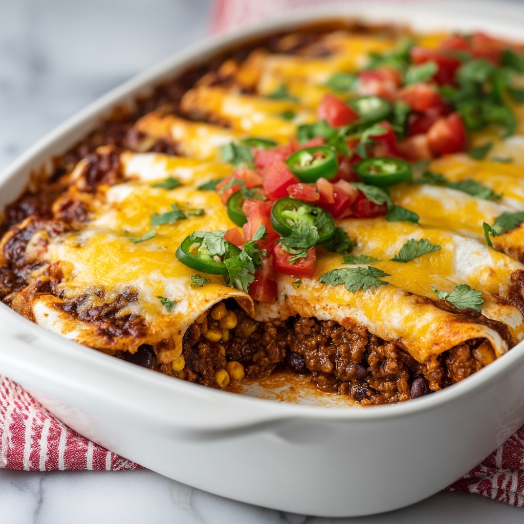 Beef Enchilada Casserole Recipe - Recipe Image
