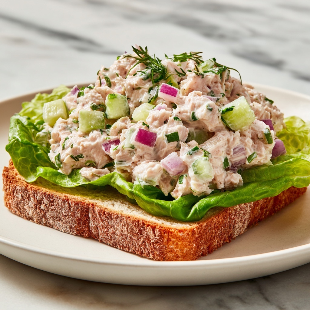 Creamy Tuna Salad with Fresh Herbs Recipe - Recipe Image