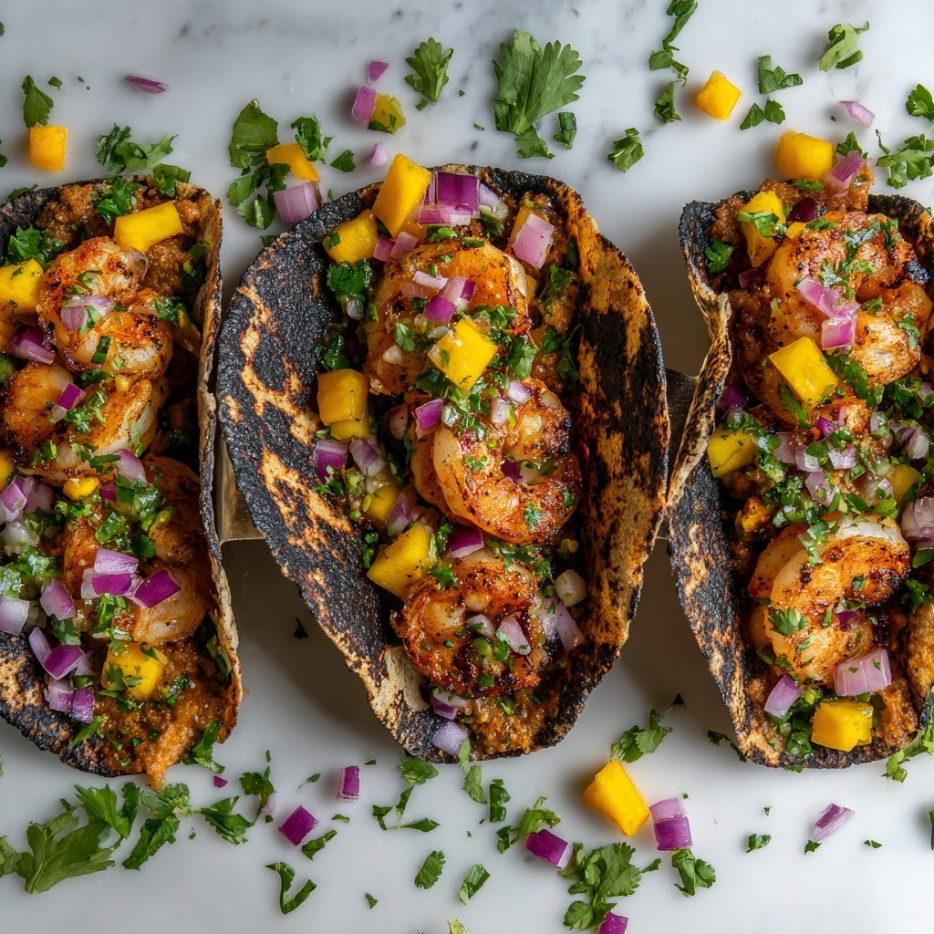 Spicy Shrimp Tacos with Mango Salsa Recipe - Recipe Image