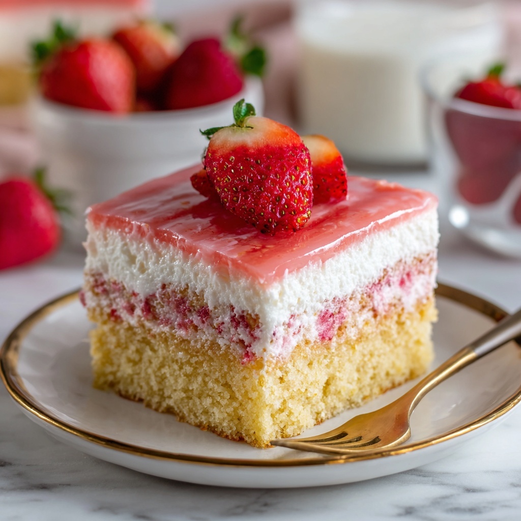 Strawberry Eclair Cake Recipe - Recipe Image