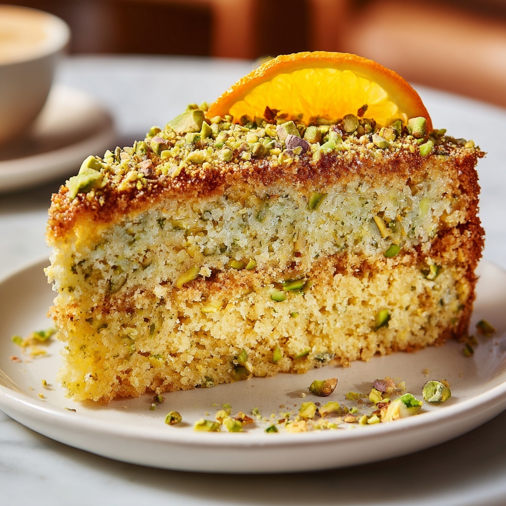 Flourless Orange, Pistachio, and Almond Cake Recipe - Recipe Image
