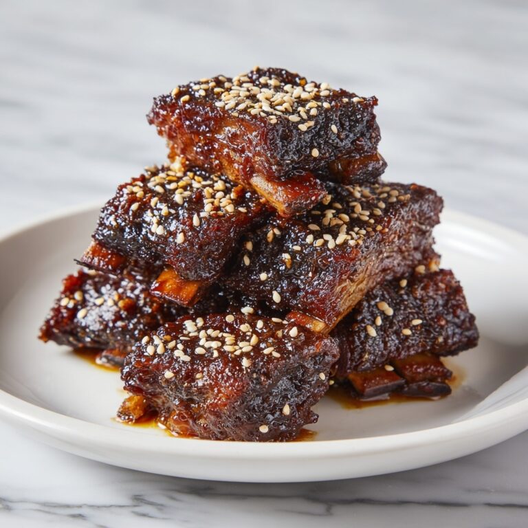 Sticky Honey Garlic Ribs Recipe