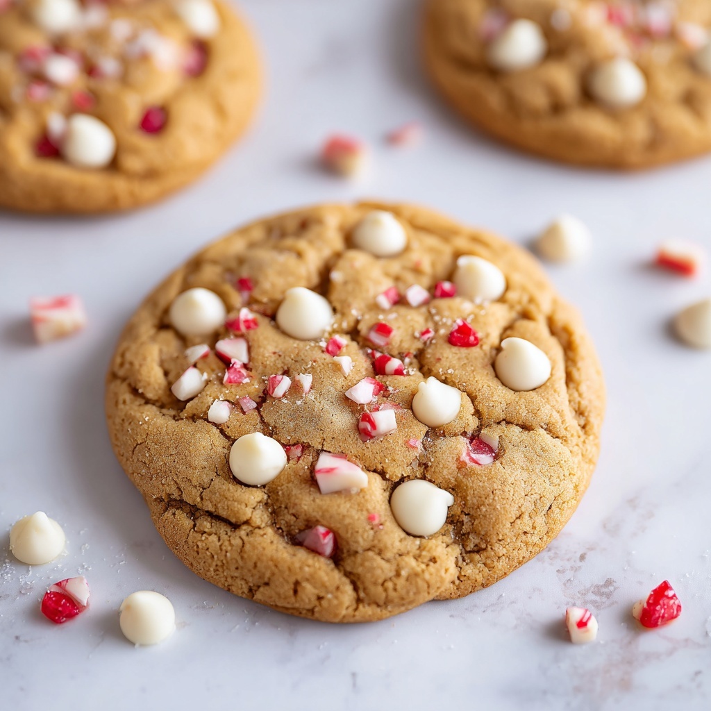 White Chocolate Candy Cane Cookies Recipe - Recipe Image