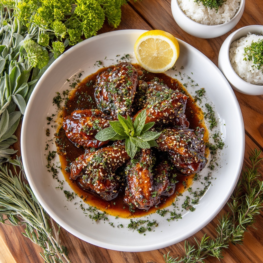 Japanese Yuzu Honey Glazed Chicken Recipe - Recipe Image