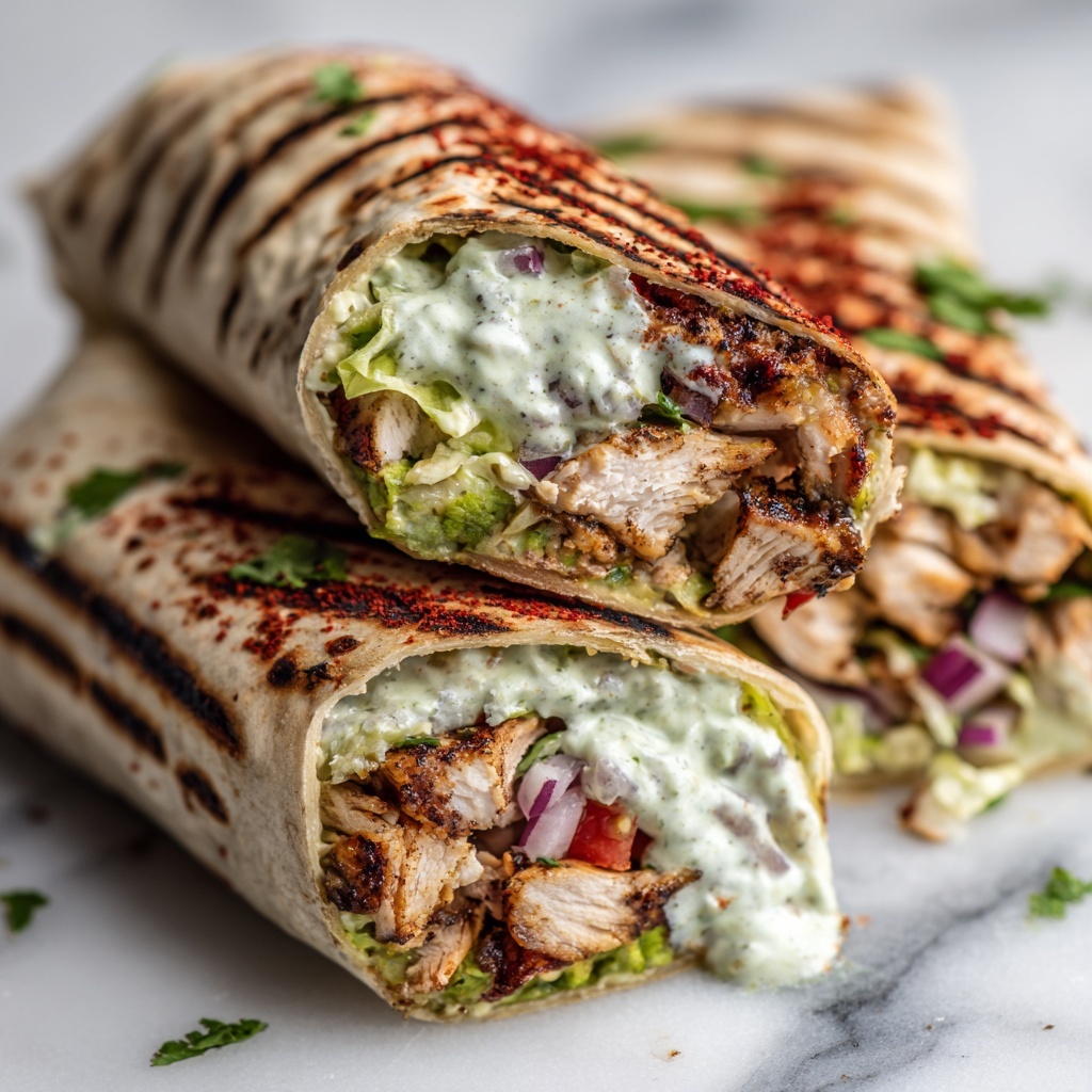 Chipotle Ranch Grilled Chicken Burrito Recipe - Recipe Image