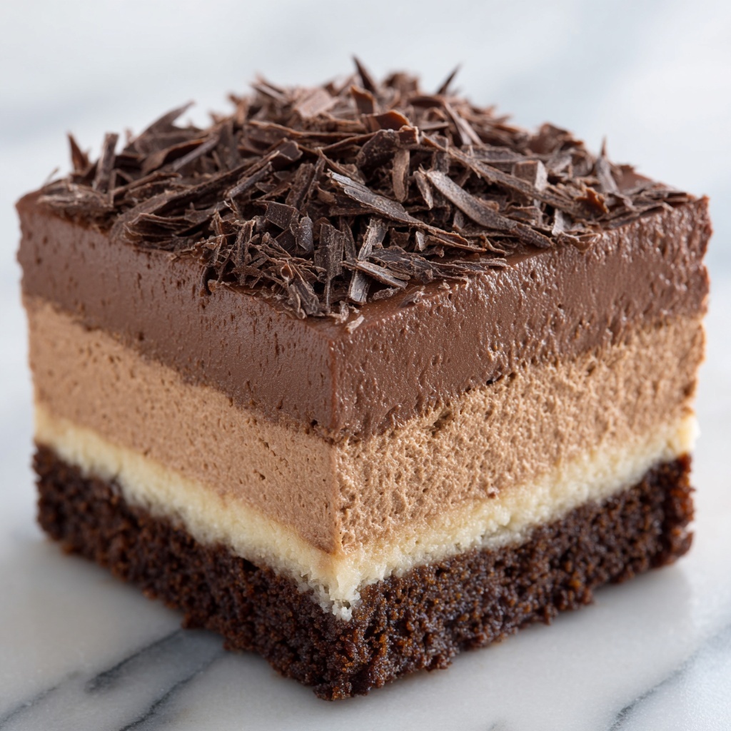Chocolate Mousse Brownies Recipe - Recipe Image