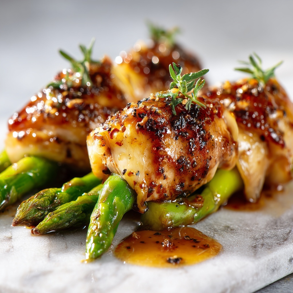 Asparagus-Stuffed Chicken Breast with Herb Seasoning Recipe - Recipe Image