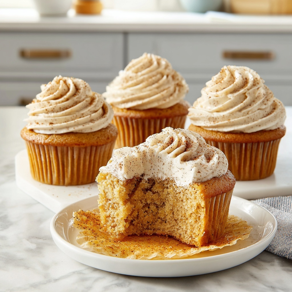 Pumpkin Spice Cupcakes with Cream Cheese Frosting Recipe - Recipe Image
