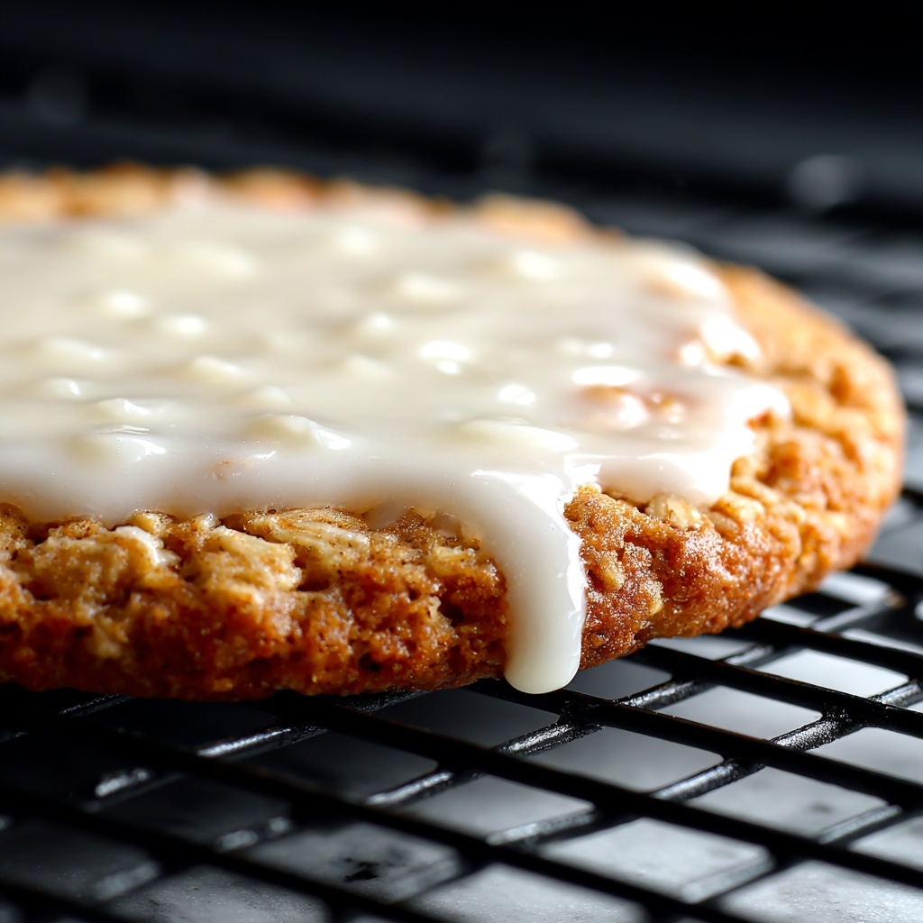 Iced Oatmeal Cookies Recipe - Recipe Image