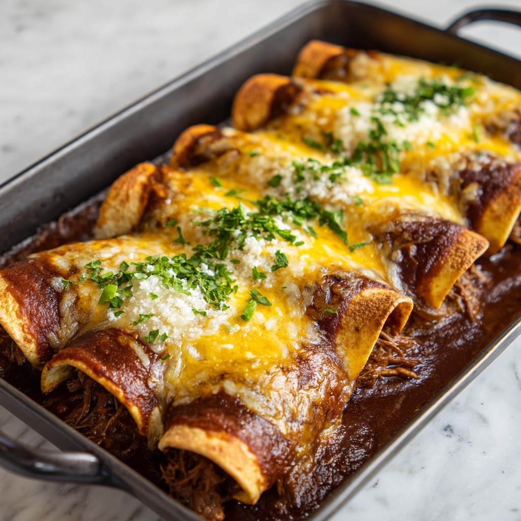 Lazy Chicken and Black Bean Enchiladas Recipe - Recipe Image