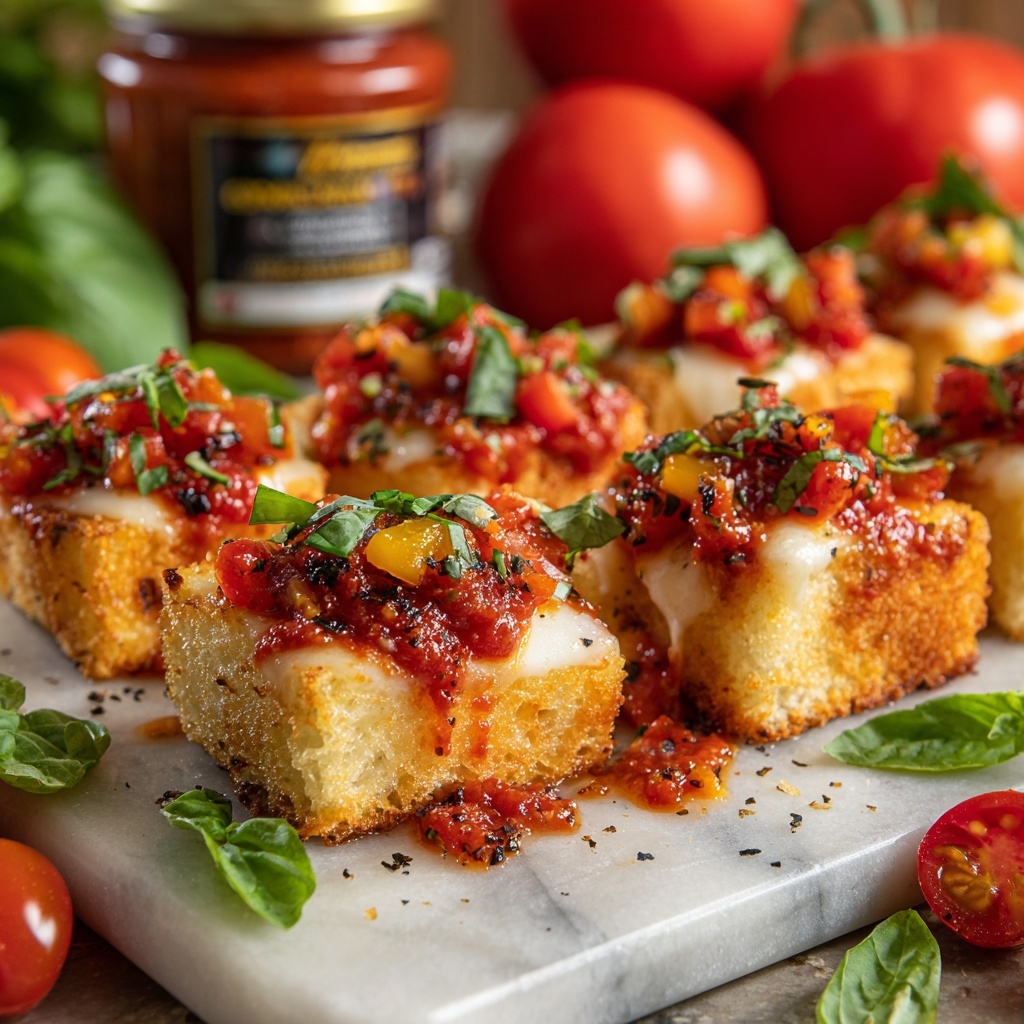 Homemade Mini Pizza Bagel Bites Recipe - Recipe Image
