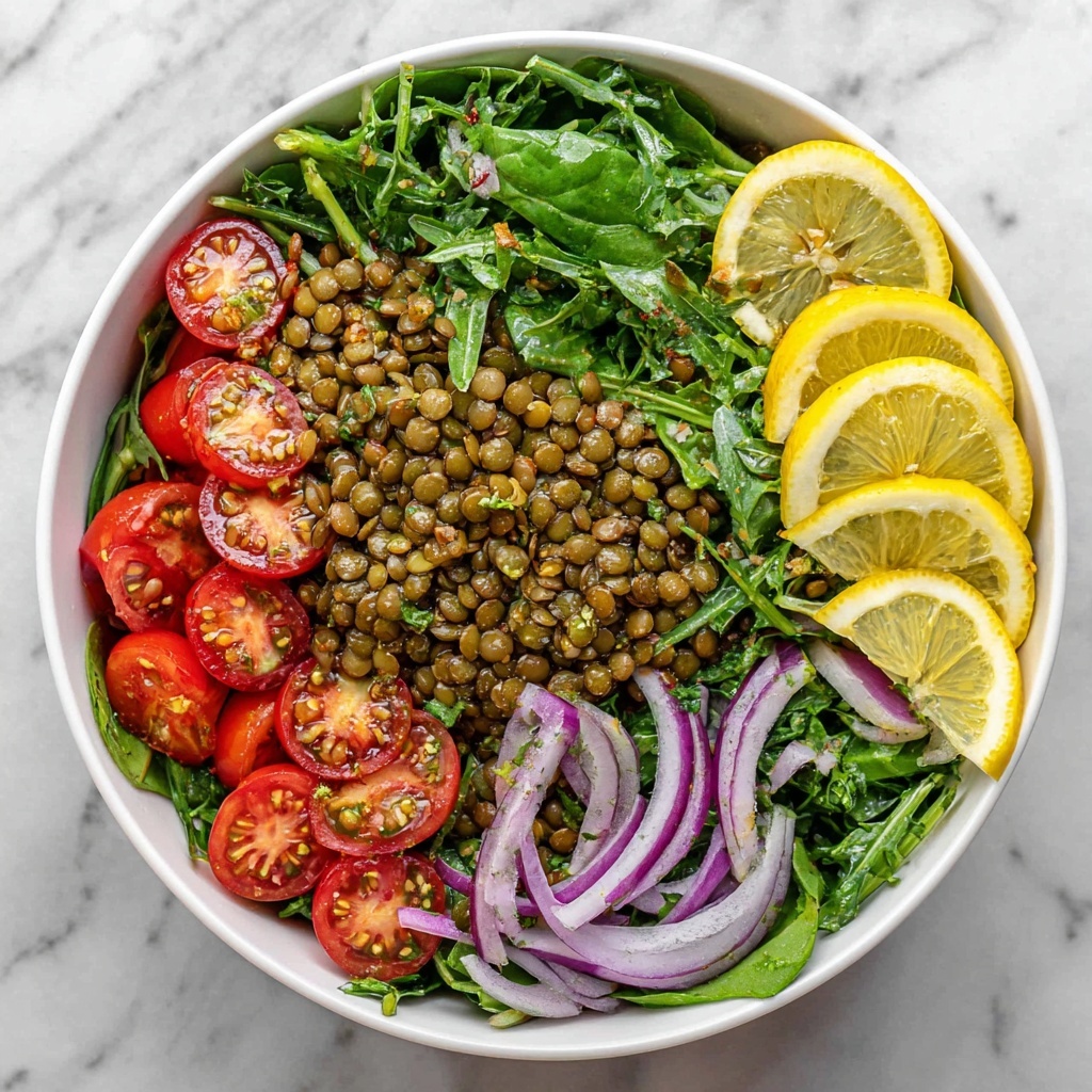 Lemon Pesto Lentil Salad Recipe - Recipe Image