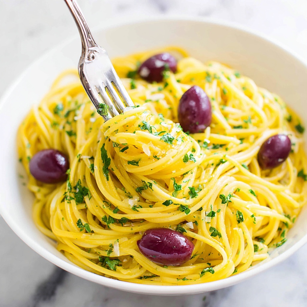 Pasta with Olives, Cherry Tomatoes, and Fresh Basil Recipe - Recipe Image