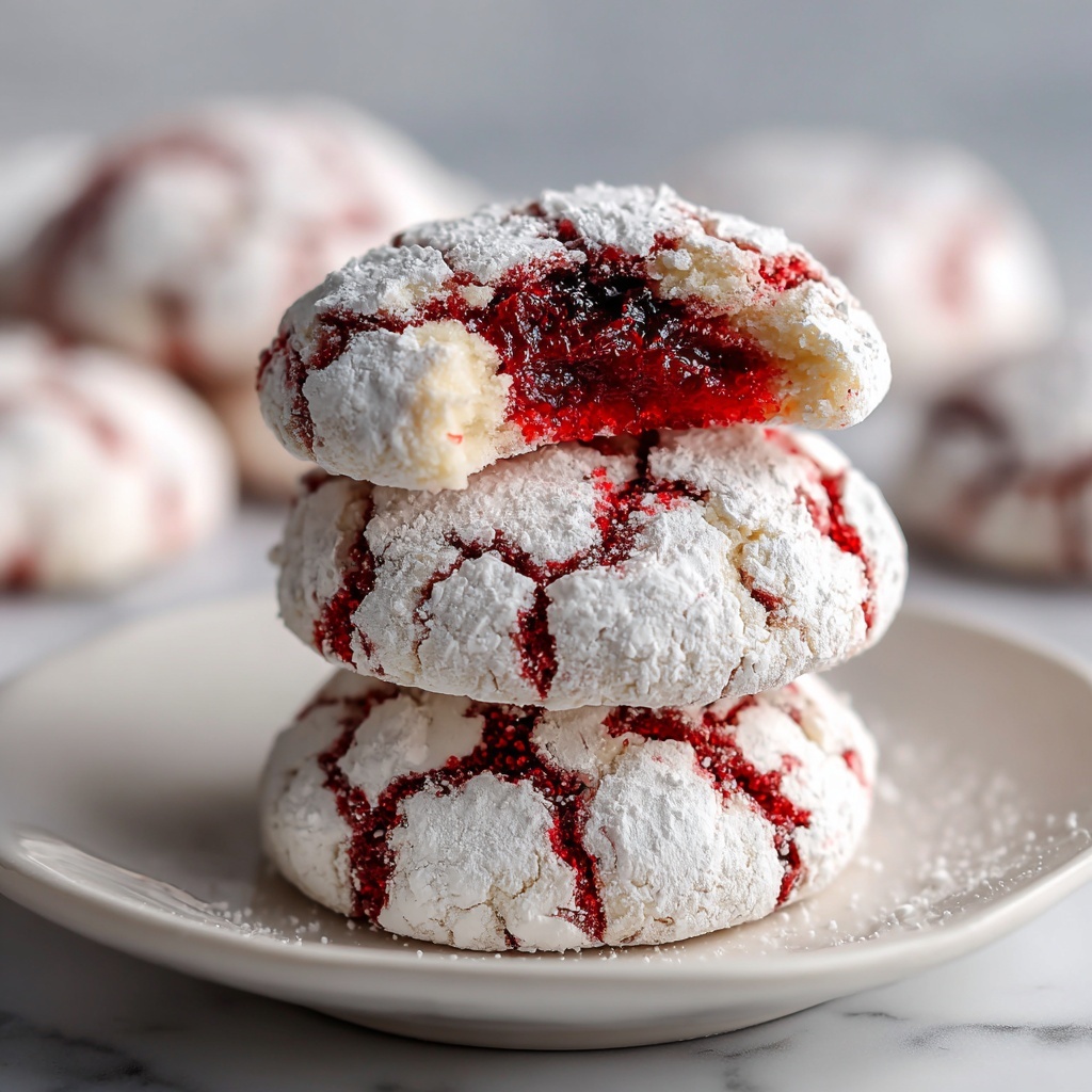 Red Velvet Crinkle Cookies Recipe - Recipe Image