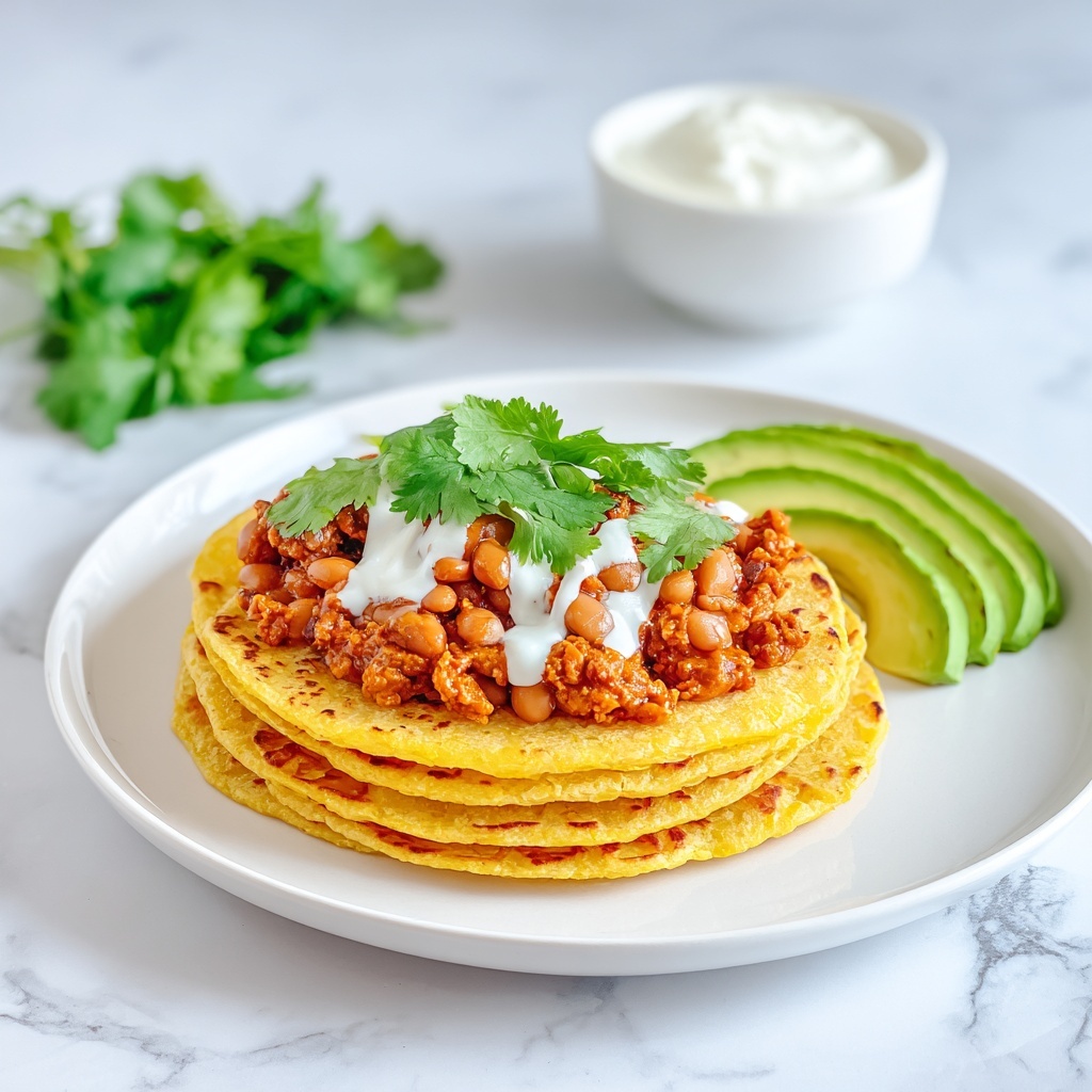Honduran Flour Tortillas with Black Beans and Sour Cream Recipe - Recipe Image
