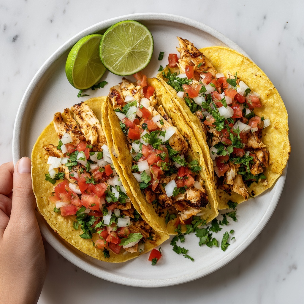 Grilled Chicken Tacos with Delicious Marinade and Toppings Recipe - Recipe Image