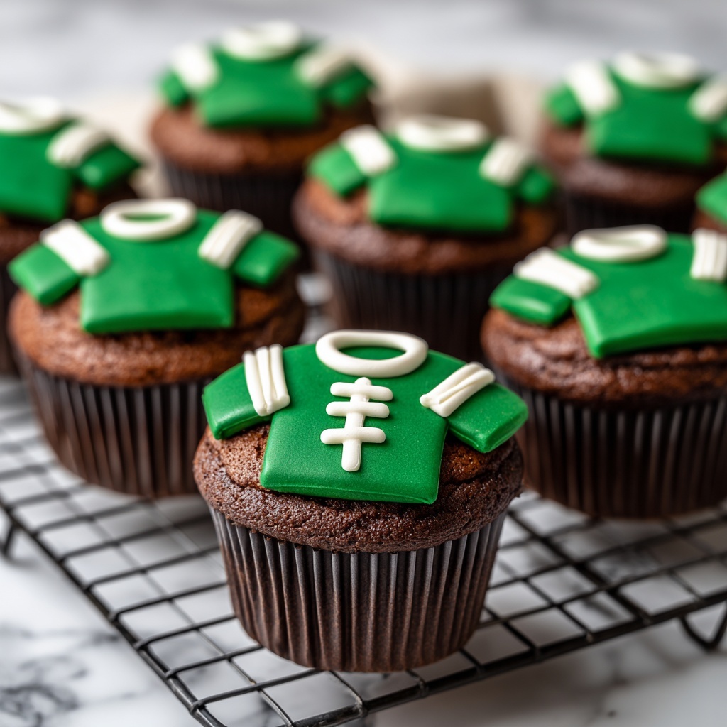 Easy Football Cupcakes for Game Day Fun Recipe - Recipe Image