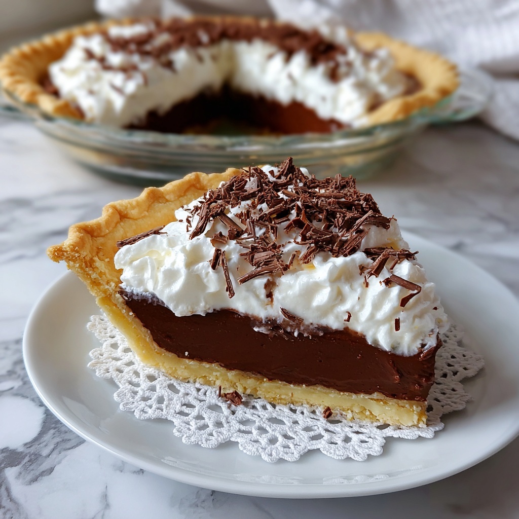 Black Bottom Pie Recipe - Recipe Image