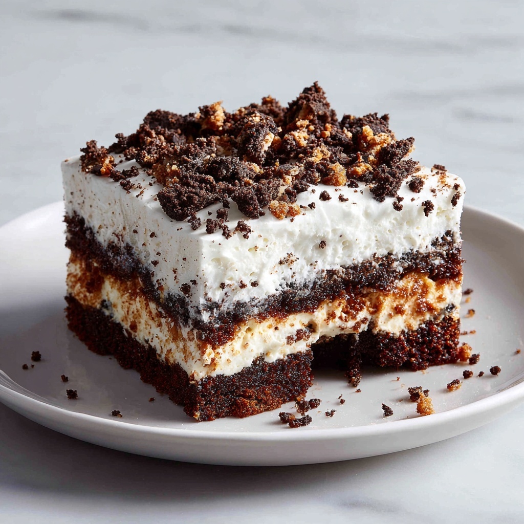 Oreo Pudding Poke Cake Recipe - Recipe Image