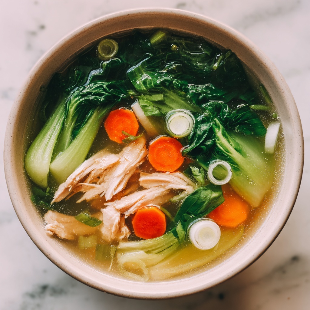 Bok Choy Chicken Soup Recipe - Recipe Image