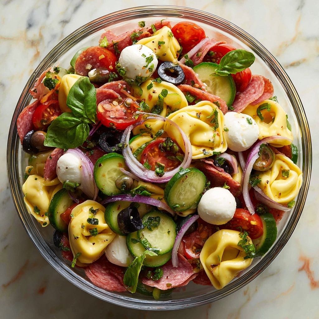 Italian Grinder Tortellini Salad: 5 Irresistible Flavors Recipe - Recipe Image
