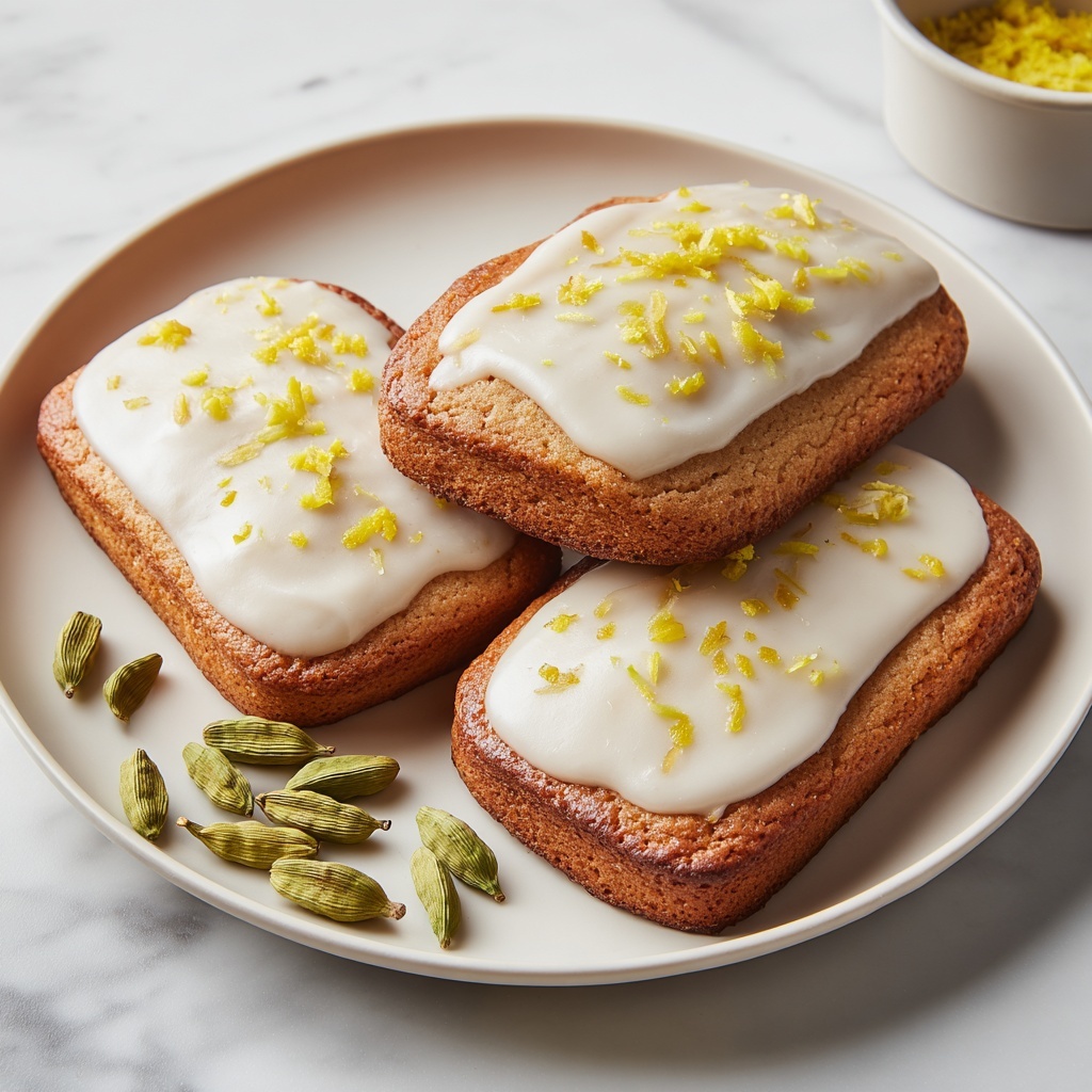 Cardamom Shortbread Cookies with Orange Glaze for Tea Bliss Recipe - Recipe Image