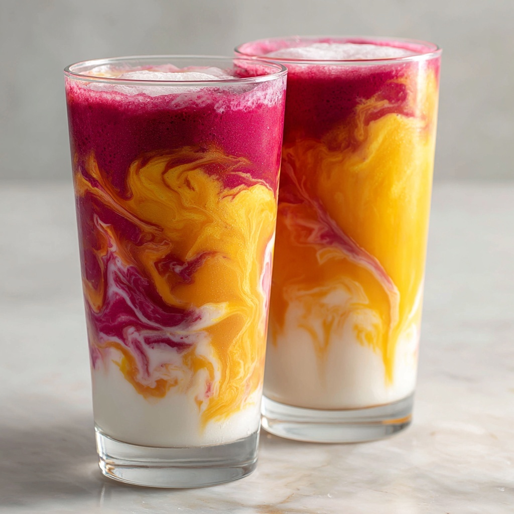 Raspberry Peach Protein Smoothie Recipe - Recipe Image