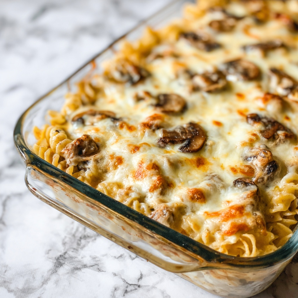 Creamy Chicken Tetrazzini Casserole Recipe - Recipe Image
