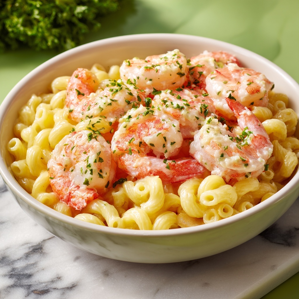 Shrimp Orzo in Lemon Garlic Sauce Recipe - Recipe Image