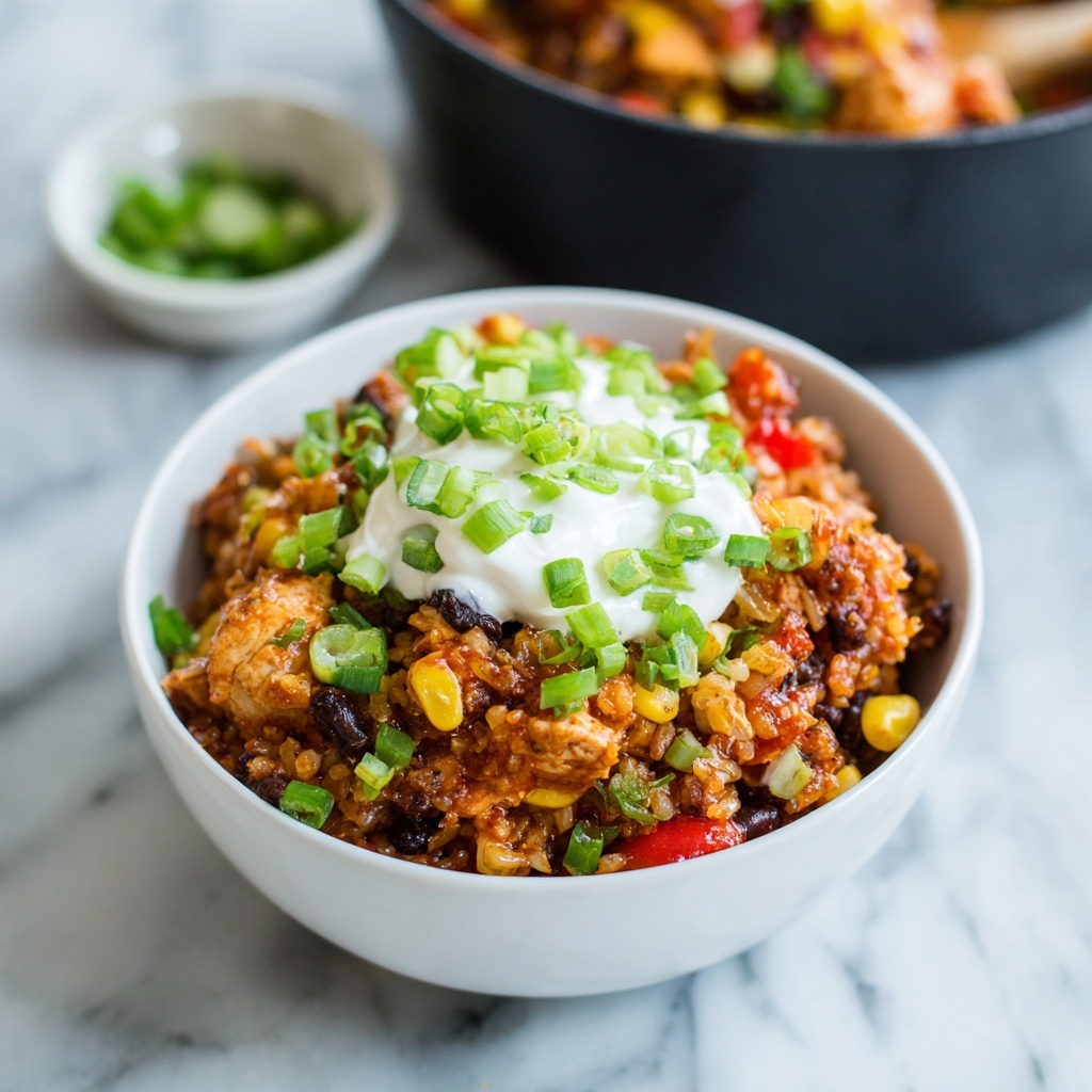 One Pot Wonder Chicken Enchilada Bowls Recipe - Recipe Image