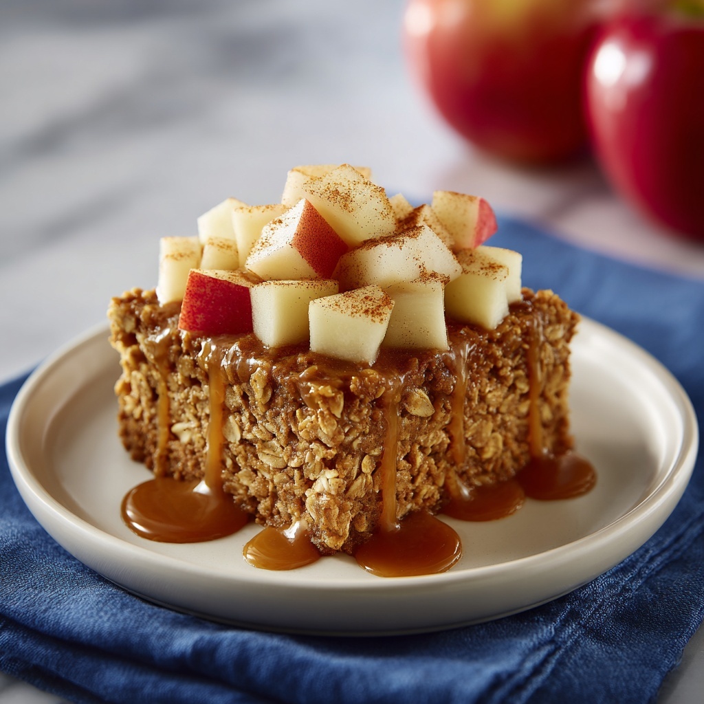 Apple Cinnamon Baked Oatmeal Recipe - Recipe Image